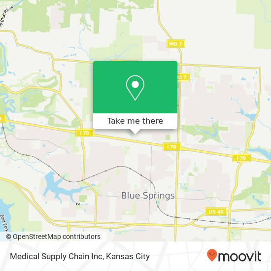 Mapa de Medical Supply Chain Inc