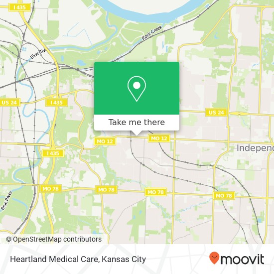 Mapa de Heartland Medical Care