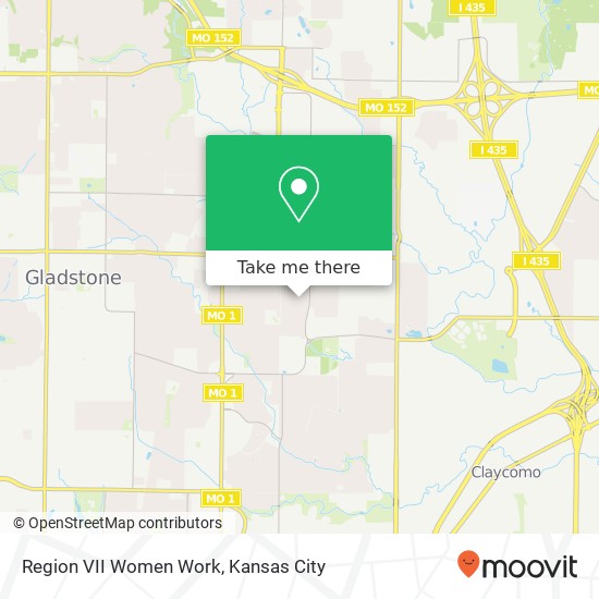 Region VII Women Work map