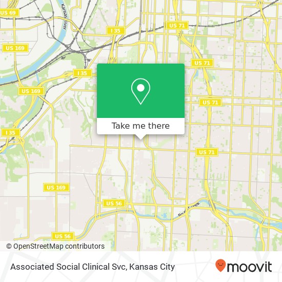Mapa de Associated Social Clinical Svc