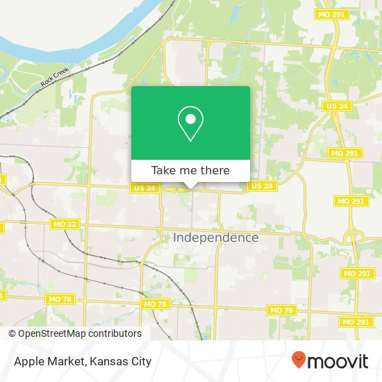 Mapa de Apple Market