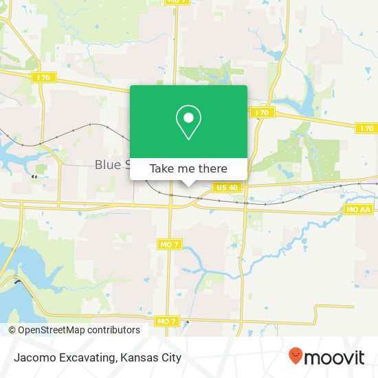 Mapa de Jacomo Excavating
