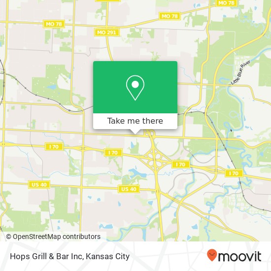 Mapa de Hops Grill & Bar Inc