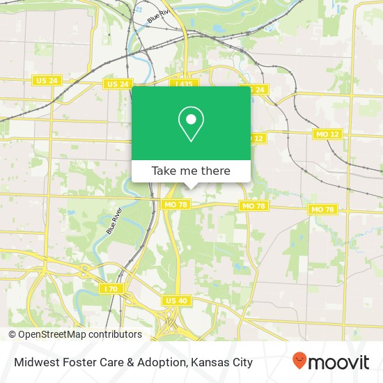 Mapa de Midwest Foster Care & Adoption