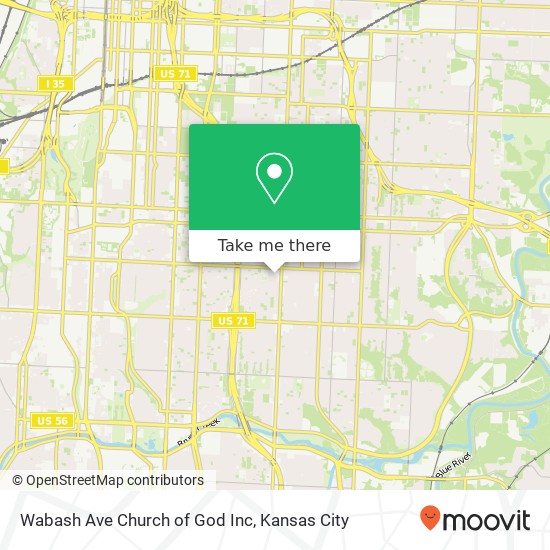 Mapa de Wabash Ave Church of God Inc