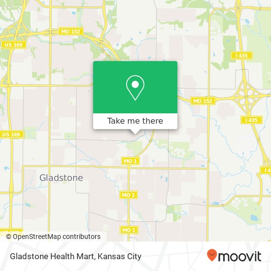 Gladstone Health Mart map