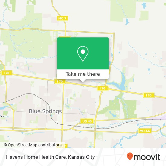 Havens Home Health Care map