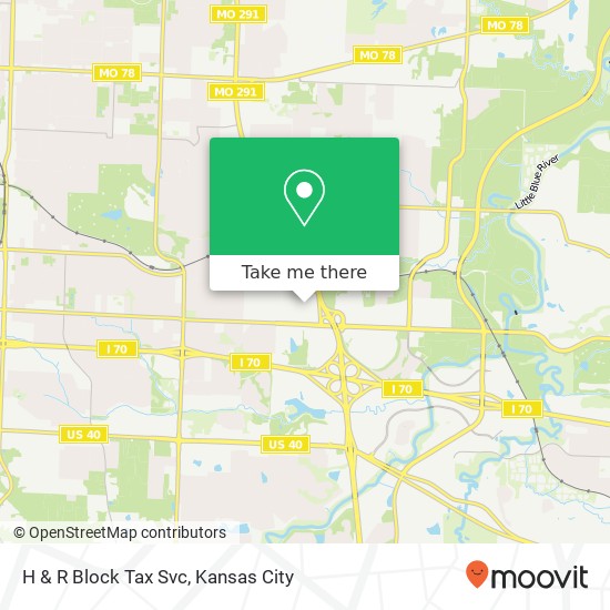 H & R Block Tax Svc map