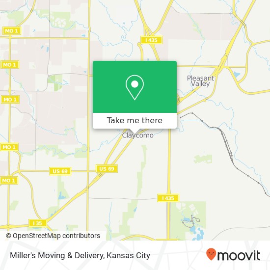 Mapa de Miller's Moving & Delivery