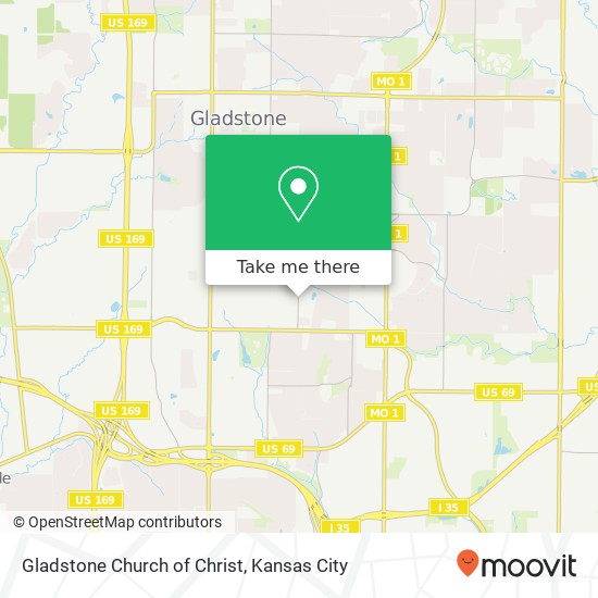 Mapa de Gladstone Church of Christ