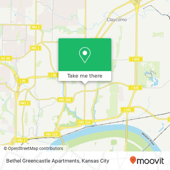 Bethel Greencastle Apartments map