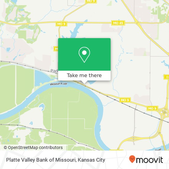 Platte Valley Bank of Missouri map