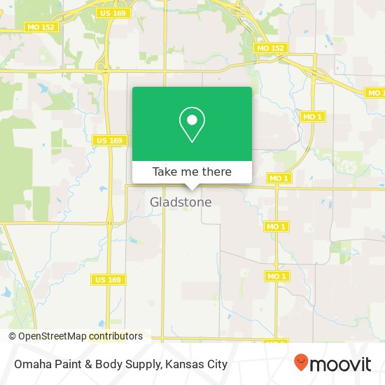 Mapa de Omaha Paint & Body Supply