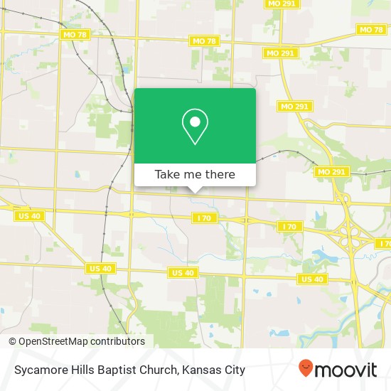 Sycamore Hills Baptist Church map