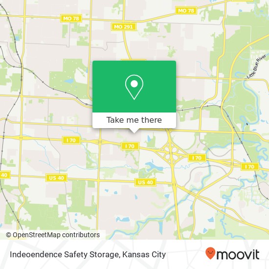 Mapa de Indeoendence Safety Storage