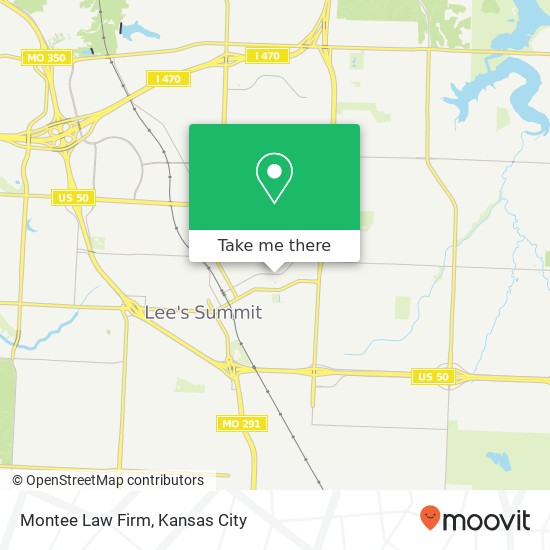 Montee Law Firm map