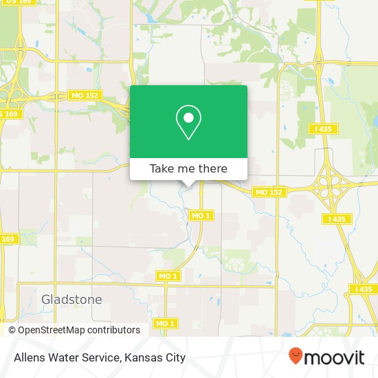 Allens Water Service map