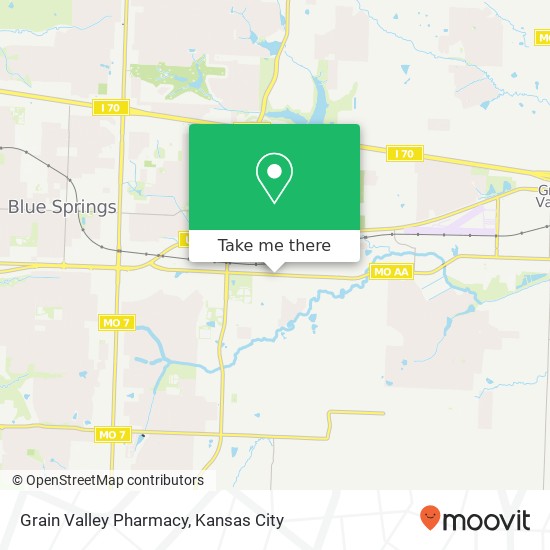 Mapa de Grain Valley Pharmacy