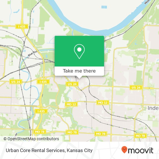 Urban Core Rental Services map