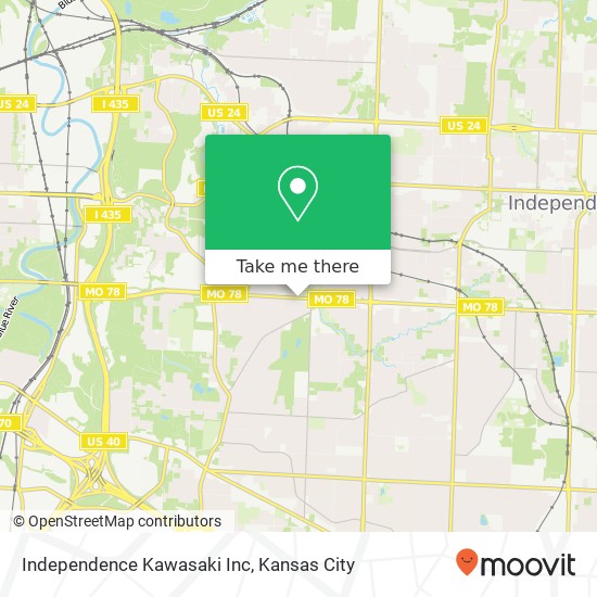 Independence Kawasaki Inc map