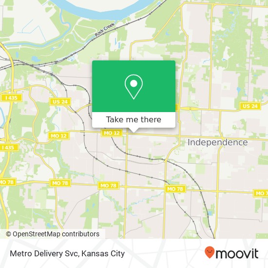 Metro Delivery Svc map