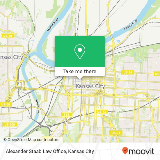 Alexander Staab Law Office map