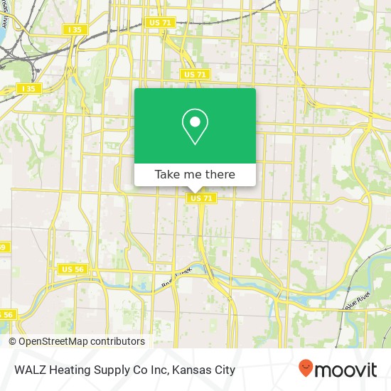 Mapa de WALZ Heating Supply Co Inc