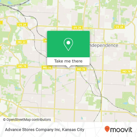 Advance Stores Company Inc map