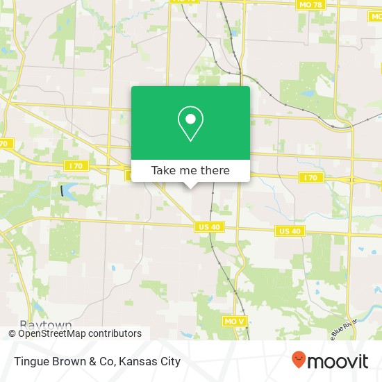 Mapa de Tingue Brown & Co