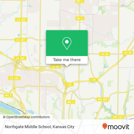 Northgate Middle School map