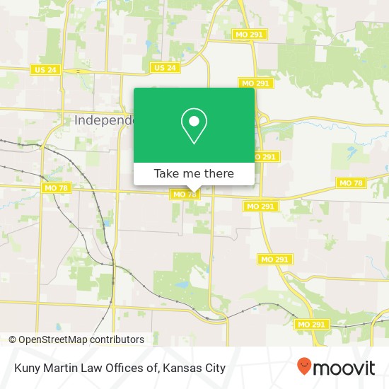 Kuny Martin Law Offices of map