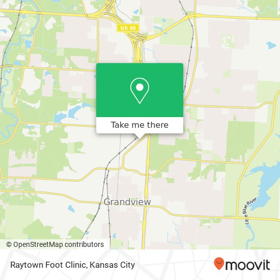 Raytown Foot Clinic map