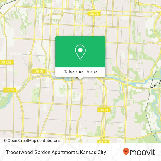 Mapa de Troostwood Garden Apartments
