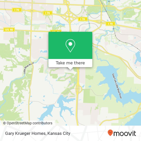 Mapa de Gary Krueger Homes