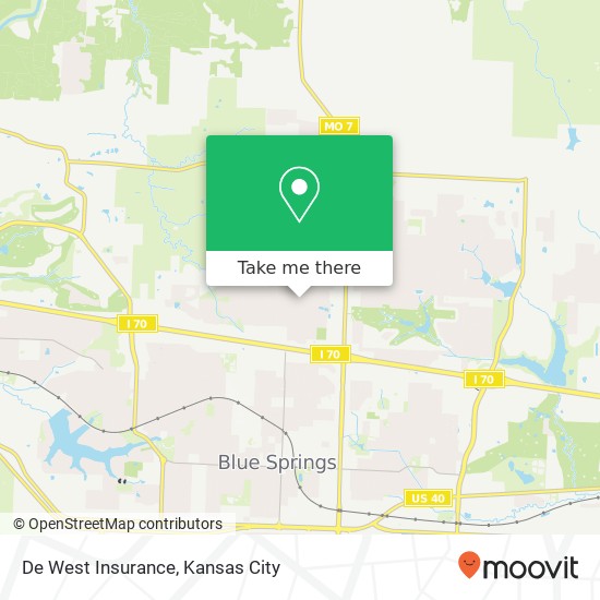 De West Insurance map