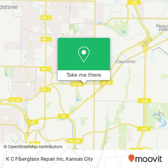 K C Fiberglass Repair Inc map