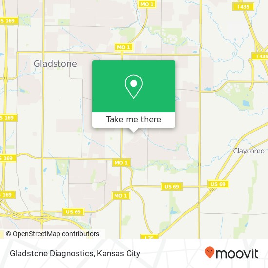 Mapa de Gladstone Diagnostics