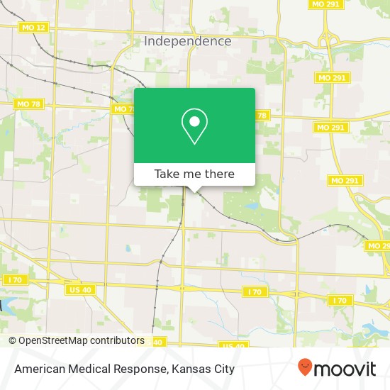 Mapa de American Medical Response