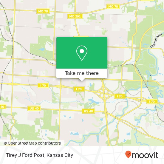 Mapa de Tirey J Ford Post