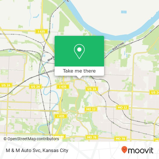 M & M Auto Svc map
