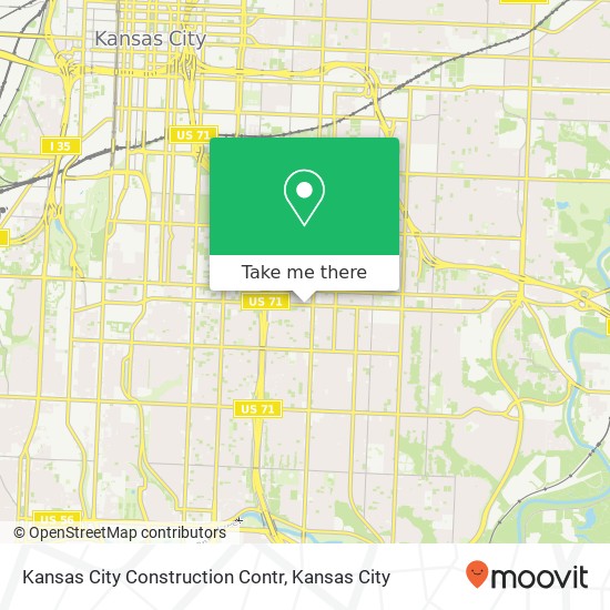 Mapa de Kansas City Construction Contr