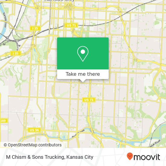 Mapa de M Chism & Sons Trucking