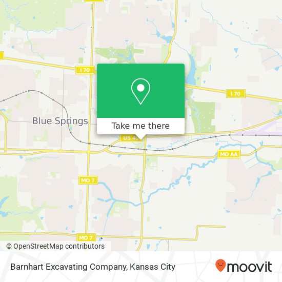 Mapa de Barnhart Excavating Company