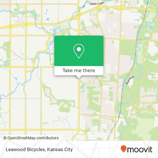 Leawood Bicycles map