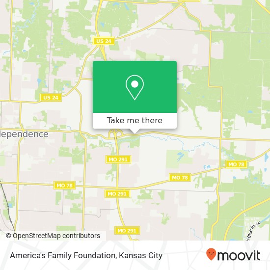 Mapa de America's Family Foundation