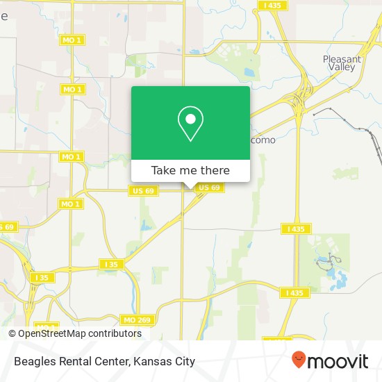 Beagles Rental Center map