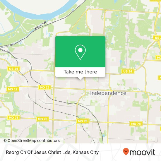 Mapa de Reorg Ch Of Jesus Christ Lds