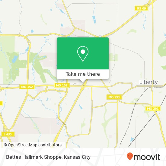 Mapa de Bettes Hallmark Shoppe