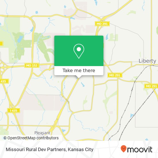 Mapa de Missouri Rural Dev Partners