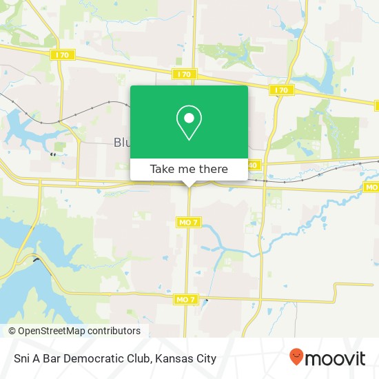 Sni A Bar Democratic Club map